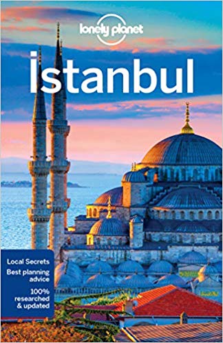 The book cover for the Lonely Planet guide to Istanbul